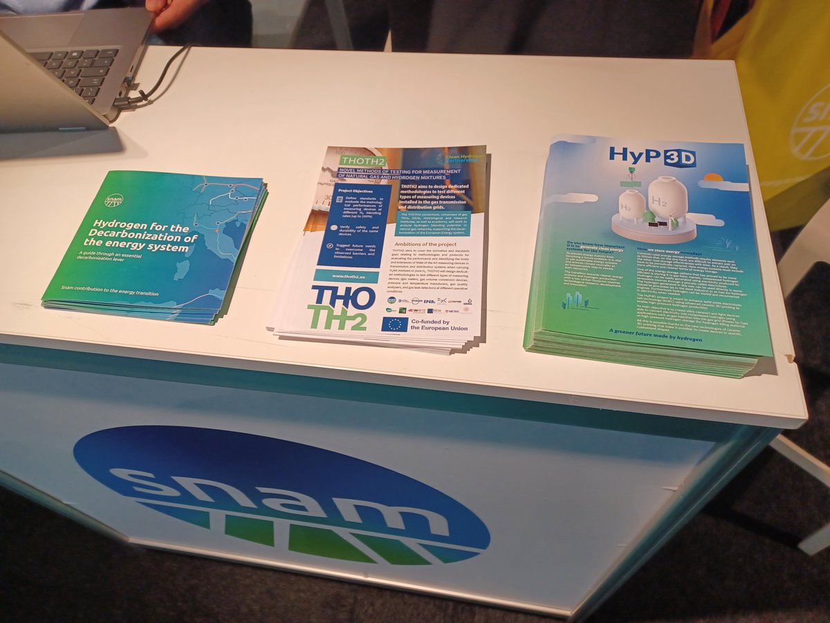 🚀 During the #EuropeanHydrogenWeek, our partner <a href="/SNAM/">Snam</a> shown our collaborative project, HyP3D
🔗 Dive deeper into our project &amp; join the hydrogen revolution! hyp3d.eu
#HyP3D #HydrogenPower #SustainableEnergy #Innovation #SNAM