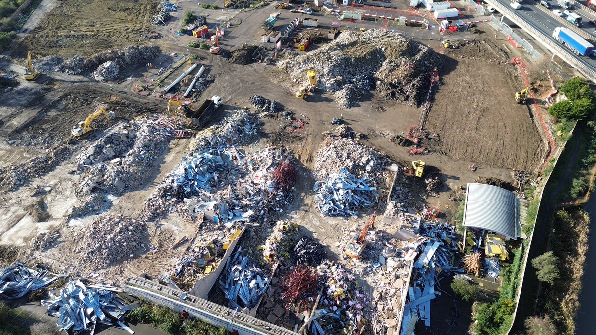 Beckon cinema demolition drone 28th nov 
#drone #demolition #photograghy #london #beckton