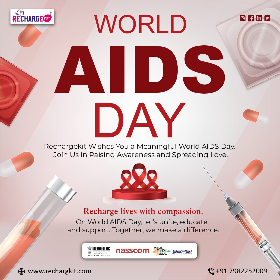 RechargeKit's tweet image. "Empower hope with Rechargekit on World AIDS Day."

Join us in raising awareness and spreading love. Together, let's recharge lives with compassion and make a meaningful difference. ❤️🌍

#WorldAIDSDay #EmpowerHope #RaiseAwareness #SpreadLove #RechargeHope #WorldAIDSDay