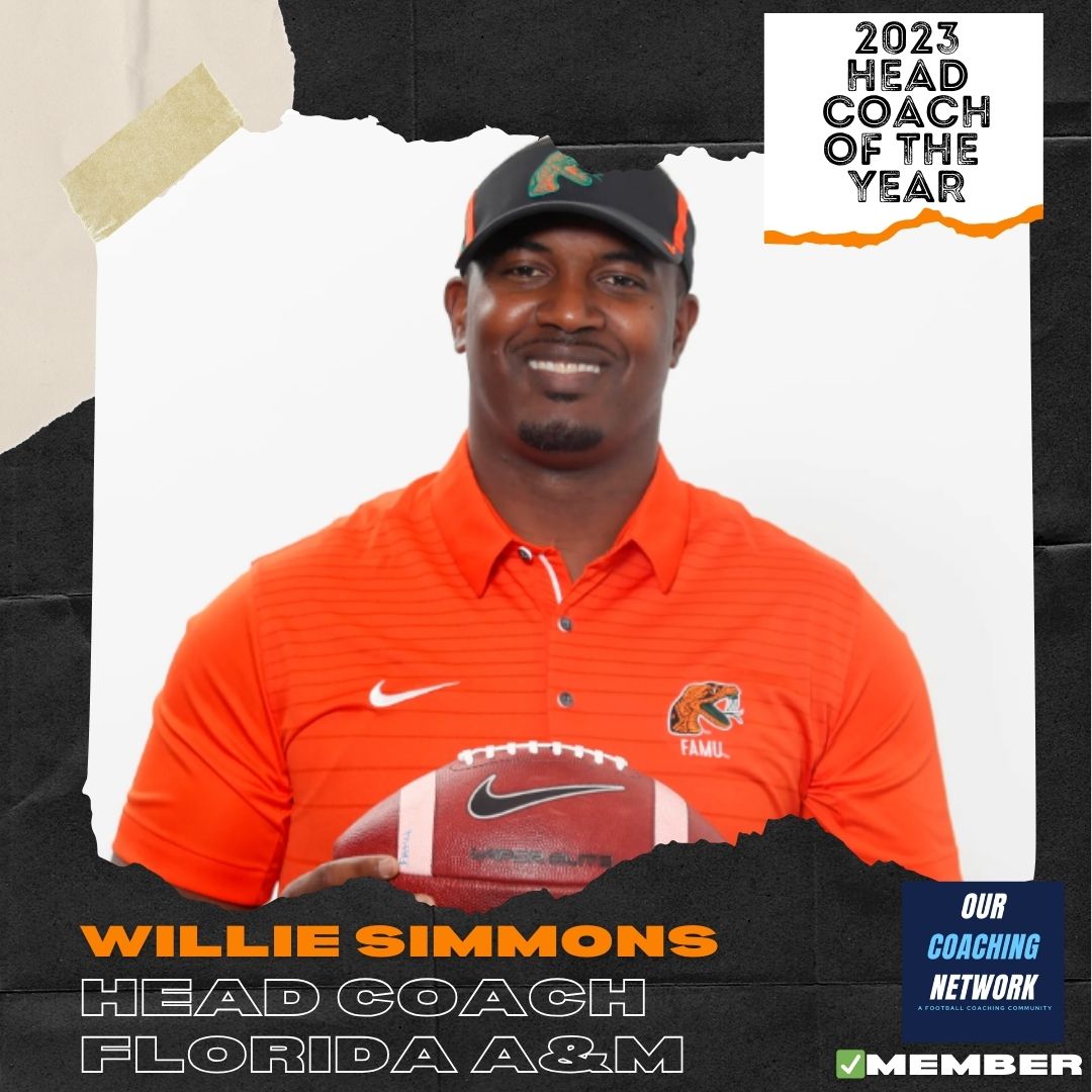 OurCoachingNet's tweet photo. 🏈FCS Head Coach Of The Year🏈
Our FCS Coach of the Year is @FAMU_FB's @HCWillieSimmons 👏
The Rattlers were 10-1 overall, 8-0 in SWAC Play, 1st in the SWAC East, Ranked 5th in the country & will play in SWAC championship game for 1st time✍️
FCS Coach of the Year 🧵👇 https://t.co/9qLZmlvjVm