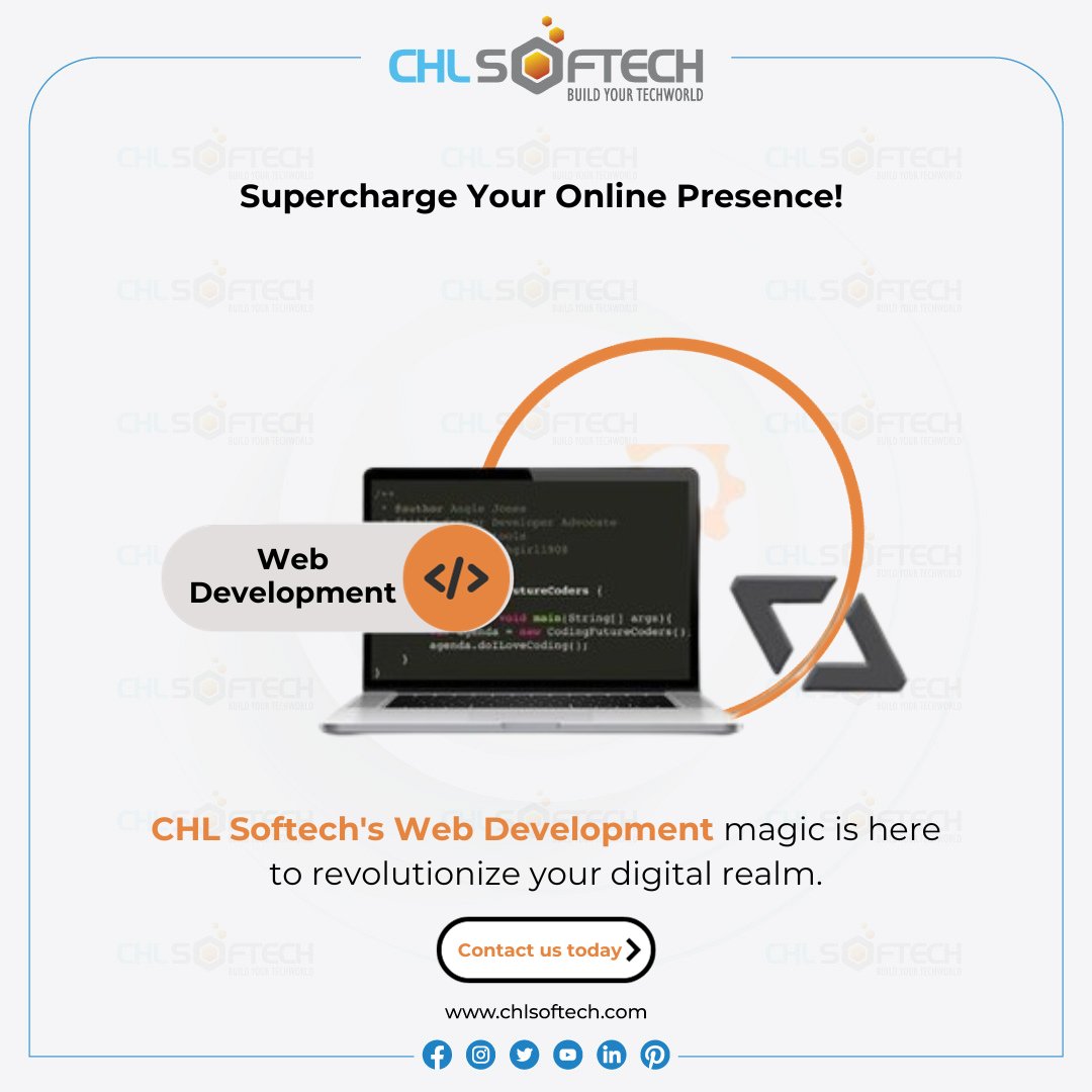 chl_softech's tweet photo. Transform your digital landscape with our expert #webdevelopment ! Crafted for success, our services redefine online excellence.
Contact us:
📩info@chlsoftech.com
📲 +91-8130844220
🌐https://t.co/i95rnFeNAj

#softwaredevelopmentcompany #webdesign #technology #chlsoftech #itagency https://t.co/fmfz2GZ7We