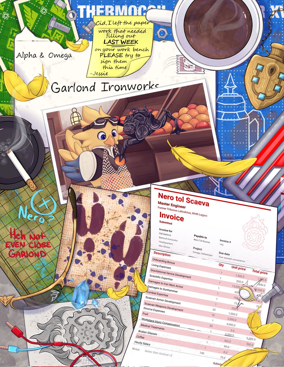 Really excited to be able to share my full piece for the <a href="/ironworkszine/">ironworkszine</a> 

Super thankfull I was able to take part in this project 🙌  it was a lovely experiences ❤️ 

#ffxivart #Ironworks #FFXIV