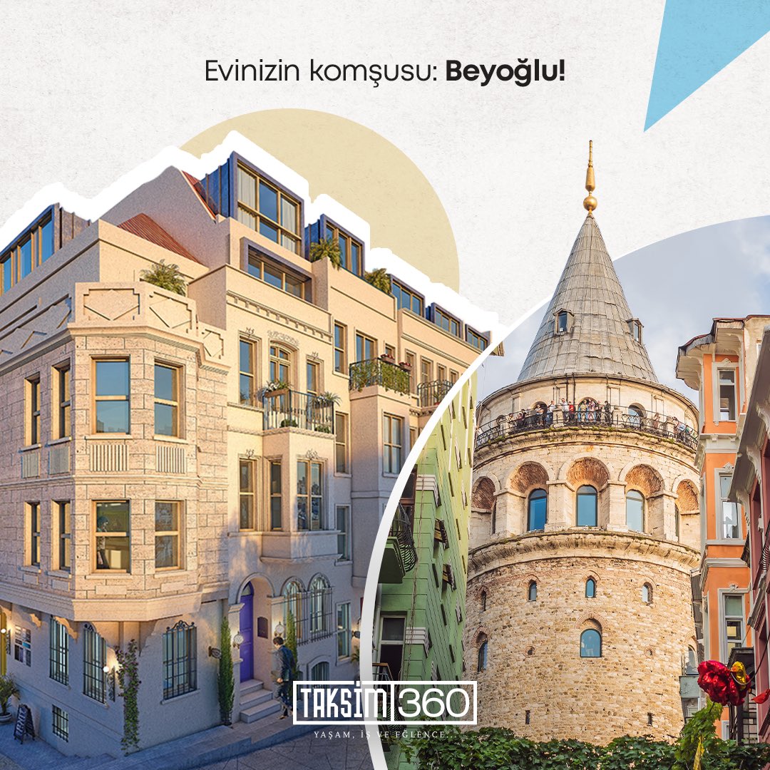 Tarihi sokaklar, nefes kesen manzaralar ve sayısız sosyal olanakların komşusu olmak için sizleri Taksim360 satış ofisimize bekliyoruz!

#Taksim360