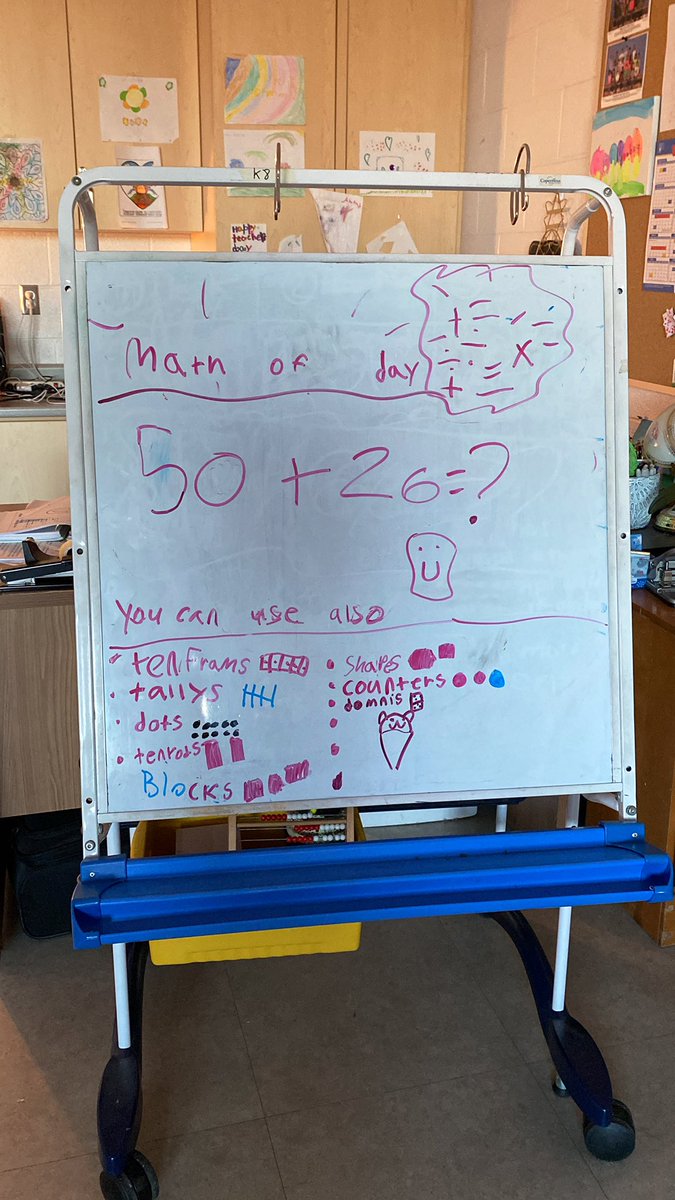 Student made “math of the day.” What strategies could you use to solve this question?