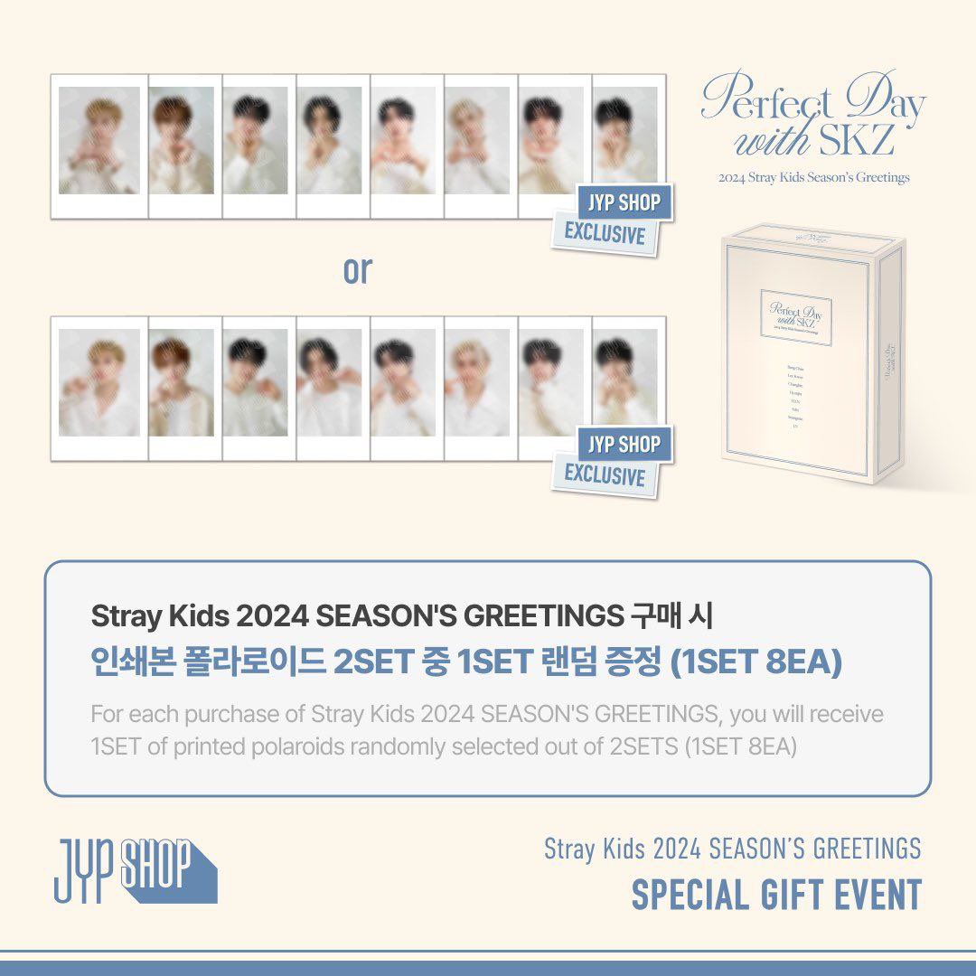 seobinniecheeks's tweet photo. Stray Kids Season's Greetings 2024

JYP SHOP POB set (2 pola per member)
350 each

FETA 
❌ Bang Chan
✅ Lee Know *
❌ Changbin
❌ Hyunjin *
❌ Han
✅ Felix
✅ Seungmin
❌ I.N

doo/dop: Dec. 10

* LK must claim SM

🏷️ wts ph skz https://t.co/bh4rk3UpfV