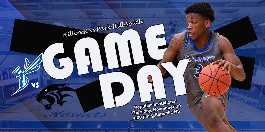hillcrestbball's tweet photo. It’s Game Day #2 of the Republic Tournament! @Hillcrest_SPS 

🆚Park Hill South
📍Republic High School
⏰4:00 pm
📺 https://t.co/D0iqddiRxL https://t.co/XQOZrqTio5