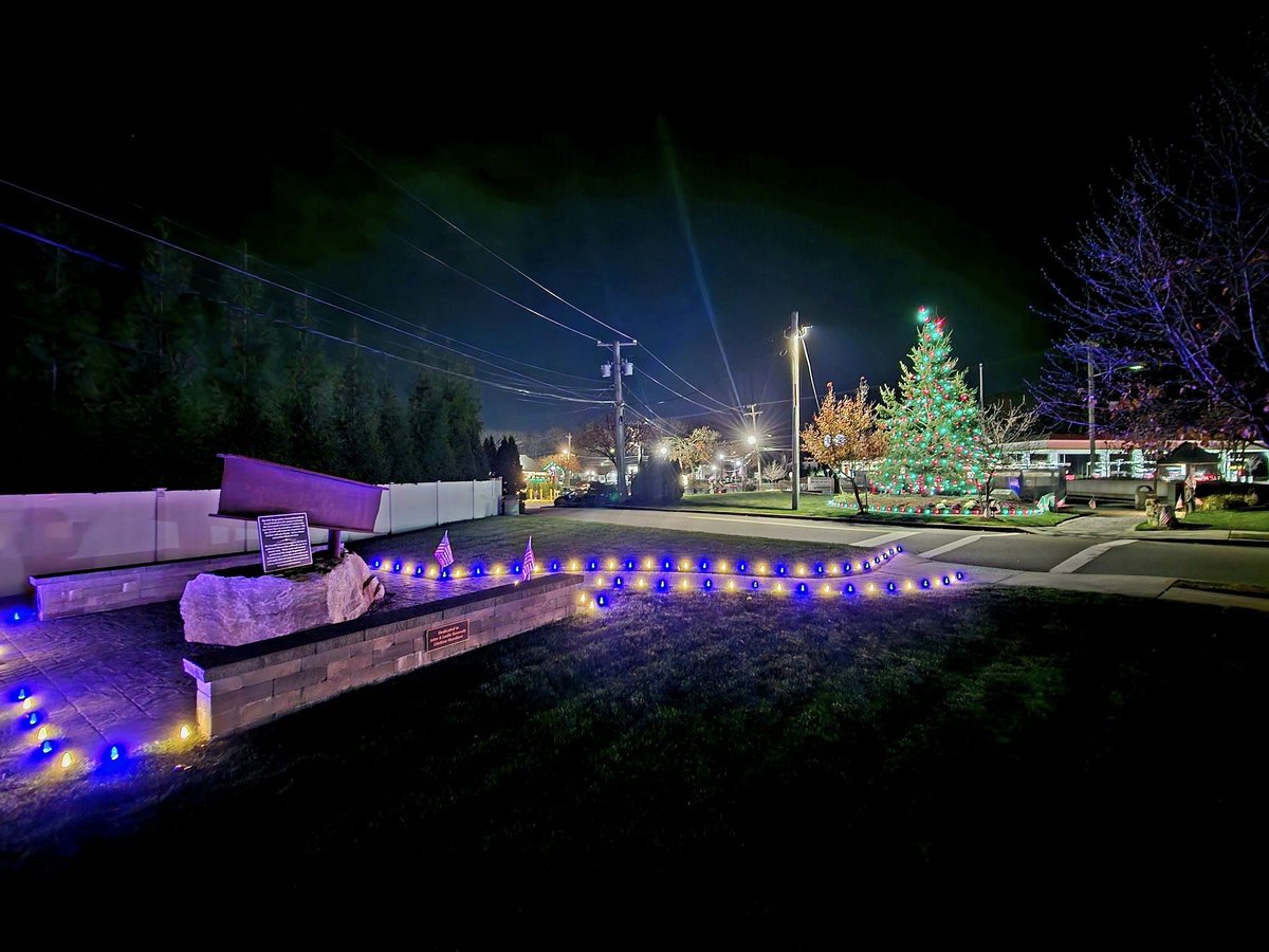 Friends - The 9/11 Responders Remembered Park is ready for the Holiday Season. The Nesconset Community & 9/11 Community can now share the season of giving & visit the park 24/7. The Holiday Season is difficult for many & I pray you find comfort & peace when you visit & reflect.