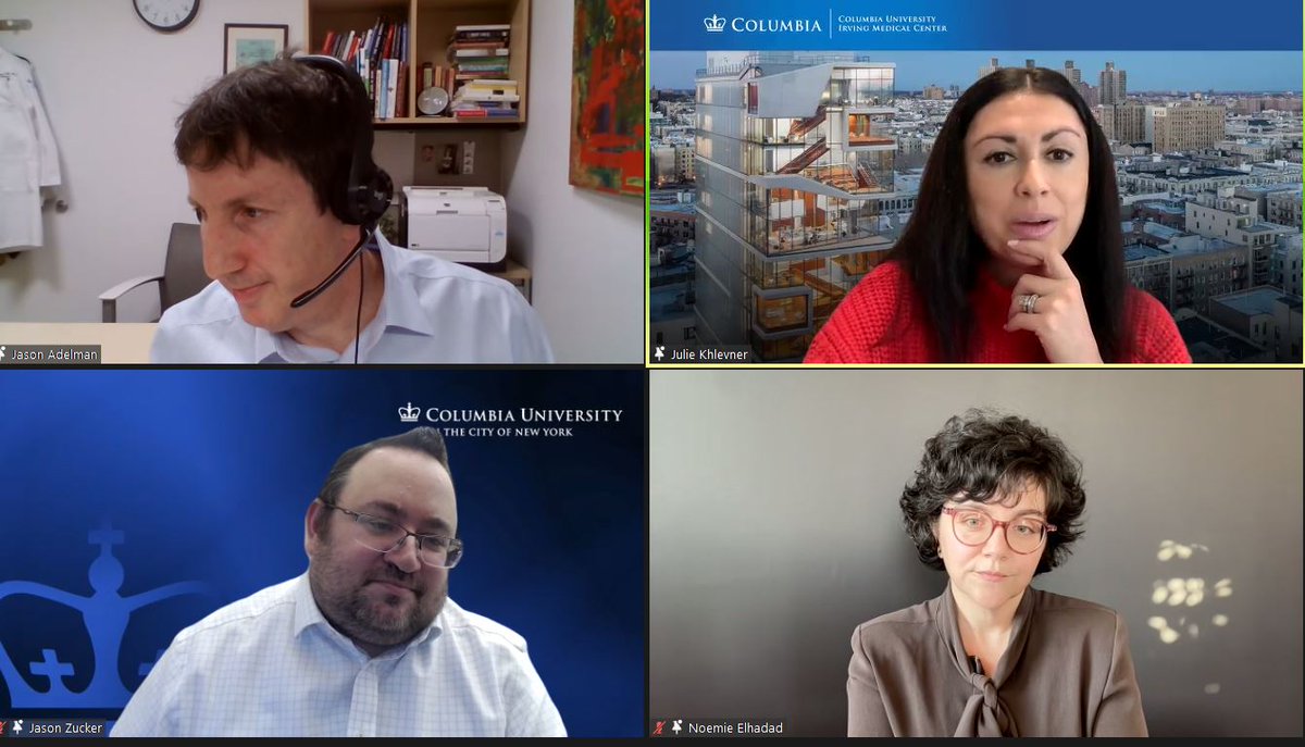 Amazing ACE discussion of AI in healthcare with Drs. Noemie Elhadad, Jason Zucker. Jason Adelman, moderated by Dr. Julie Khlevner