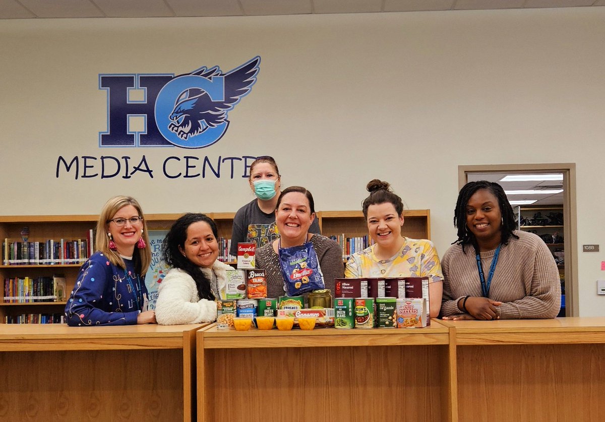 Specialists are thankful for each other.  We are so glad to help the community and donate to <a href="/HortonsCreekES/">Hortons Creek ES</a> Winter Food Drive.   <a href="/Counselor_Moffe/">Mr. Moffe</a> <a href="/TiffCooper123/">Tiffany Cooper</a> #ThankfulThursday