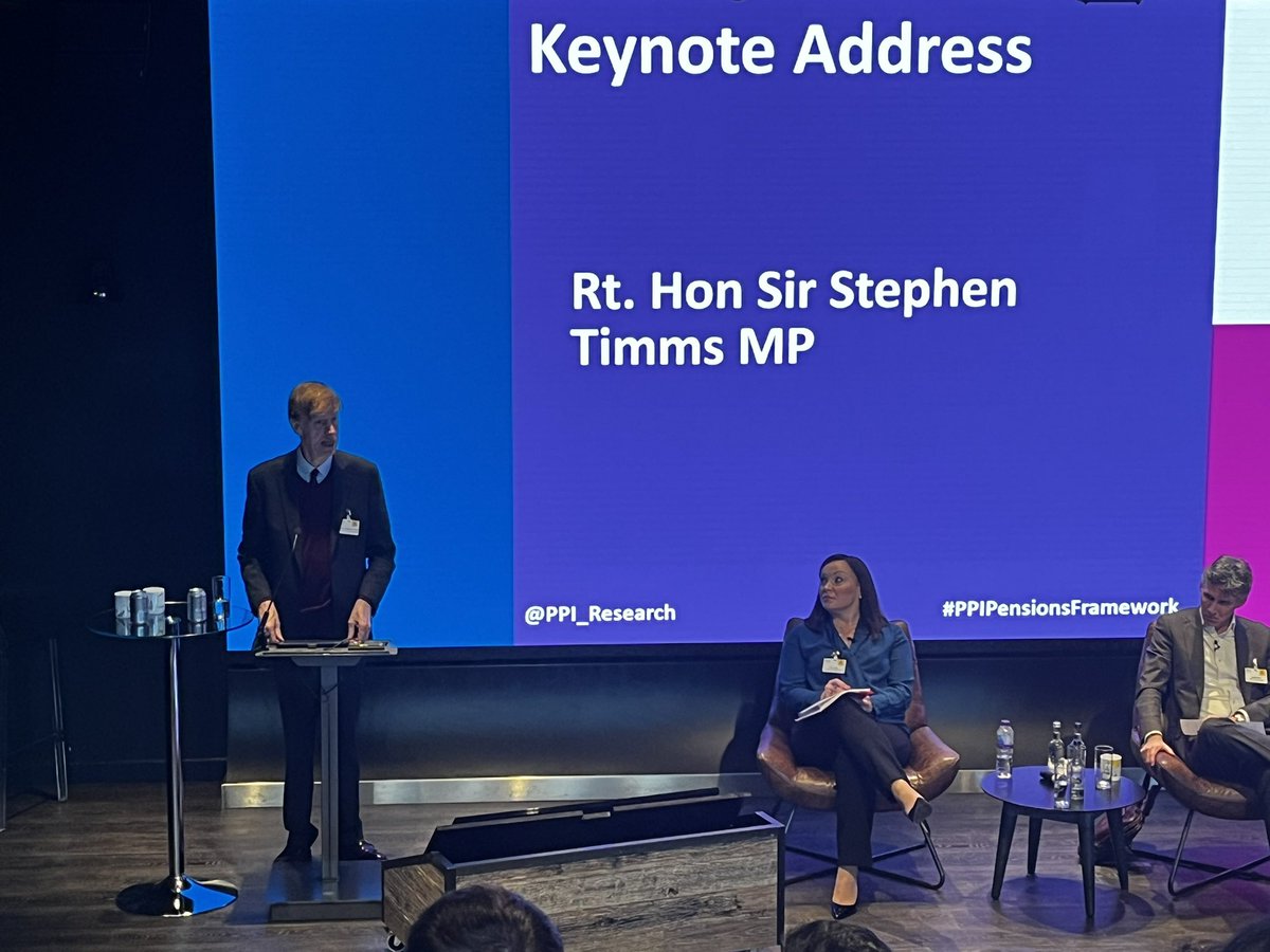 PPI_Research's tweet photo. We now hear from our Keynote Speaker @stephenctimms
#PPIPensionsFramework https://t.co/2KRmxsjKnk