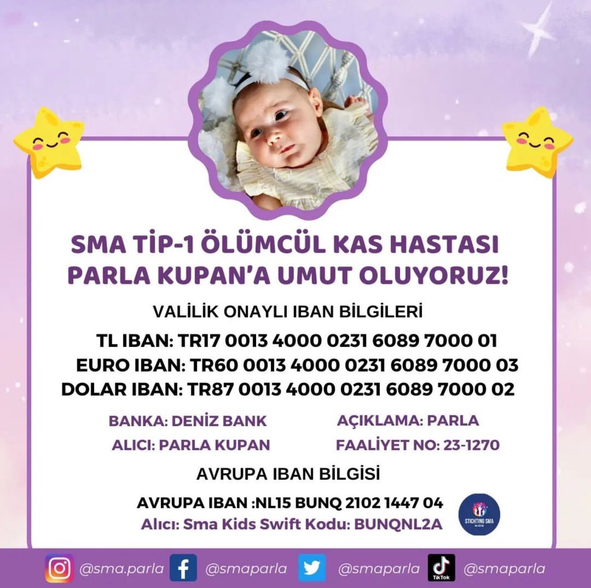 Bilirsiniz kolay kolay bir şey istemem ama şimdi istiyorum ❗️

Parla bebeğe yardımcı olmamız gerekiyor maddi ve manevi yanında durmamız gerekiyor 
Askeri personel ve Eskişehirspor taraftarı bir aileye yardım etmemiz gerekiyor

@smaparla
