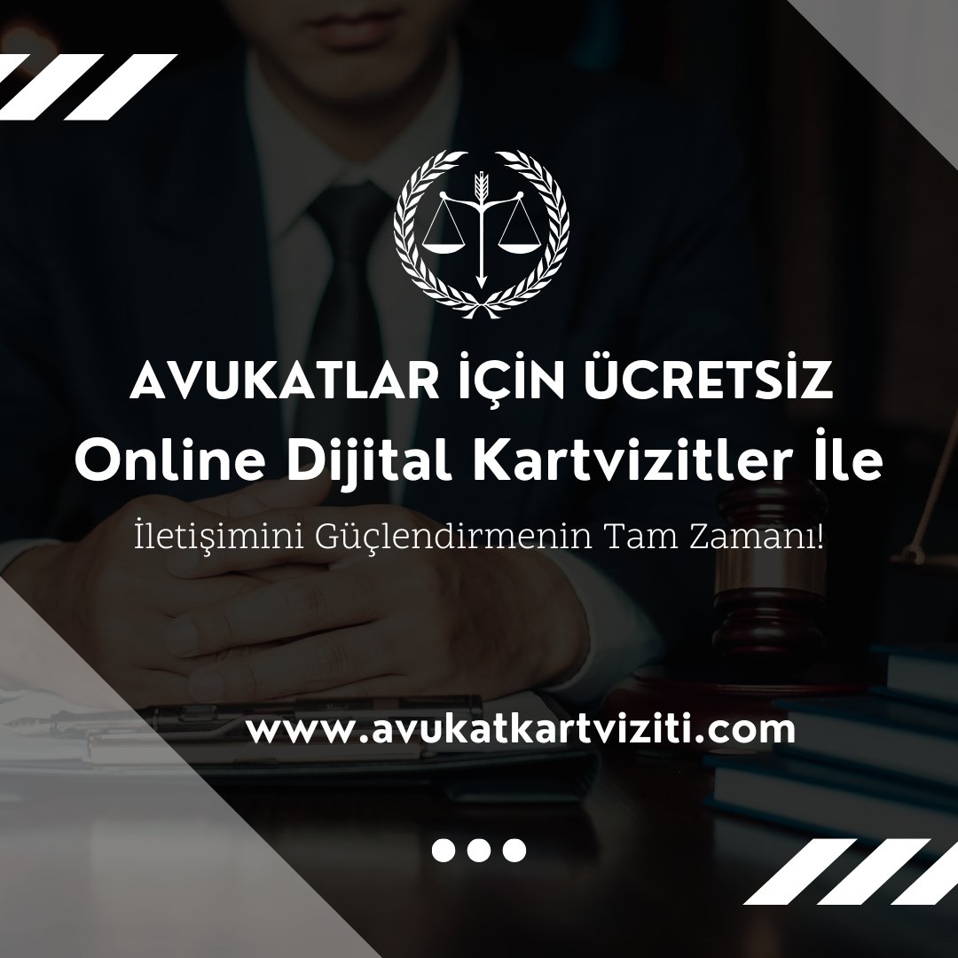 Avukatlara Özel Tamamen ÜCRETSİZ Online Dijital Kartvizitler İle, İletişiminizi Güçlendirmenin Tam Zamanı!

avukatkartviziti.com

#avukat #hukuk #arabulucu #kartvizit #dijital #dijitalkart #online #card #digital #qr #url #web #site #law #lawyer #business #businesscard