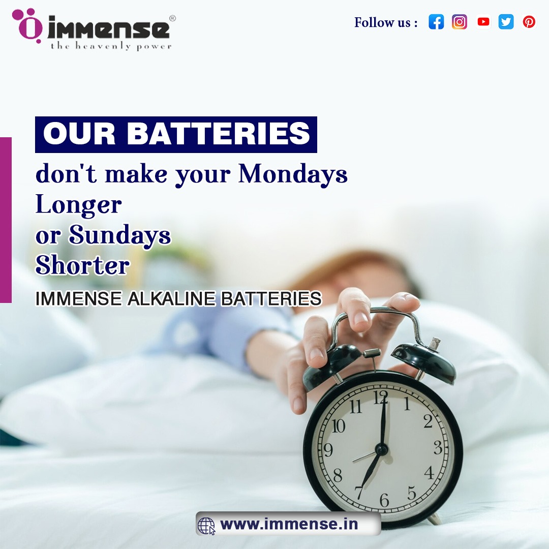 immensebattery's tweet photo. Never miss a beat with our Immense Alarm Clock Battery.  Unleash the power of longevity and reliability to kickstart your mornings.  

#ImmensePower #WakeUpFullyCharged #ClockOnPoint #AlarmClockEssentials #BatteryReliability #MorningRoutines #PoweredUpMornings #StayCharge https://t.co/Fq1baDzZ3W