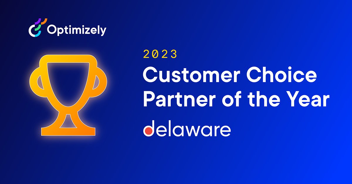 delaware BeLux (@delawarebelux) on Twitter photo We’re proud to be selected as the Customer Choice Partner of the Year at the <a href="/Optimizely/">Optimizely</a> 2023 Partner Awards 🏆! Thank you Optimizely for recognizing our work, and congratulations to the entire delaware team.
Read more: hubs.li/Q02bt4rT0 We’re proud to be selected as the Customer Choice Partner of the Year at the <a href="/Optimizely/">Optimizely</a> 2023 Partner Awards 🏆! Thank you Optimizely for recognizing our work, and congratulations to the entire delaware team.
Read more: hubs.li/Q02bt4rT0