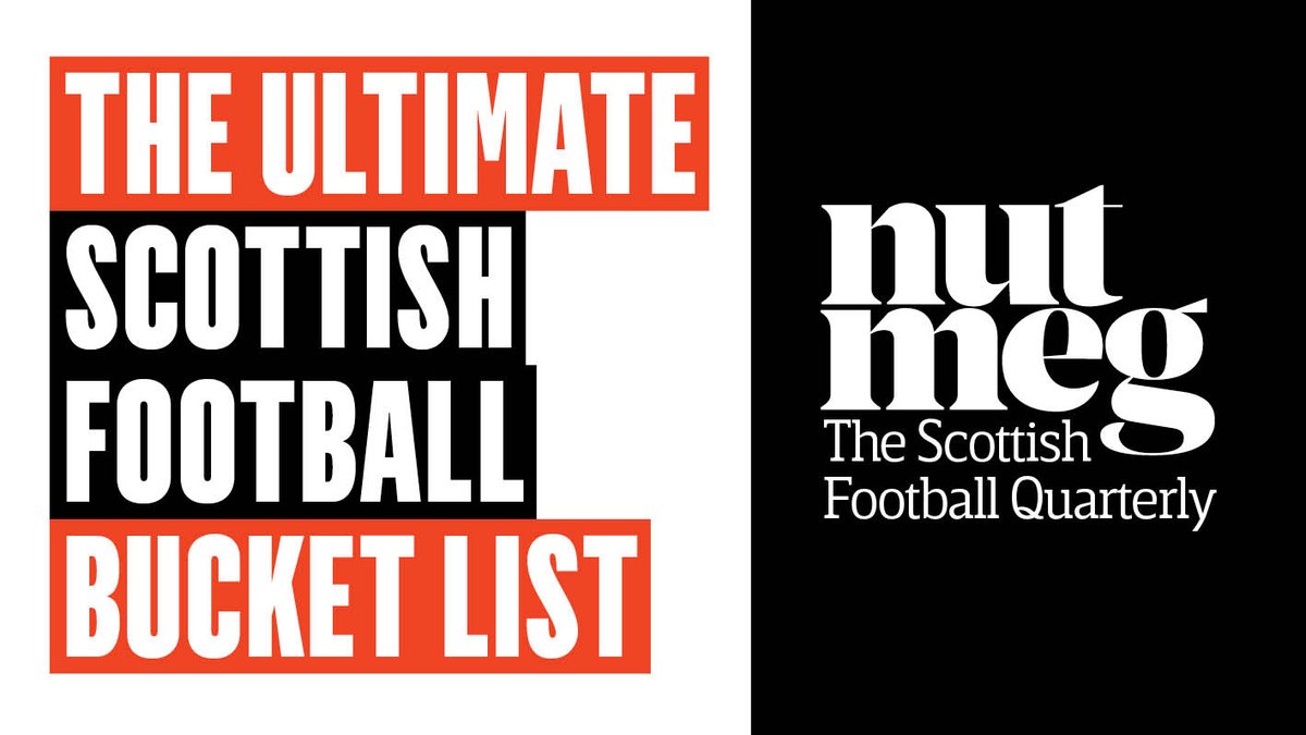 🚨 Announcing: The Nutmeg Ultimate Scottish Football Bucket List. The must-sees and dos of our national game, voted for by you the fans to celebrate us reaching magazine Issue 30. 🪣 🏐 A thread. A thread with pictures. Pictures of pies and other lovely things.