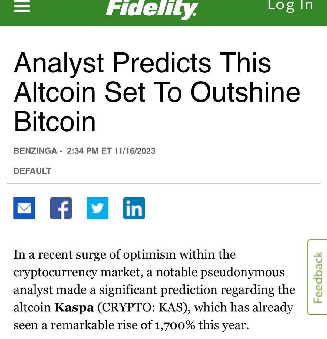 This News Probably Doesn't Make Sense to You Now. 👀👀 But we will soon learn that asset management giant #Fidelity has applied for the $KAS ETF. Are you ready for the big rise, #Kaspa community? fidelity.com/news/article/d… @KaspaCurrency #BlockDag #Blockchain #bitcoin #pow #ETF