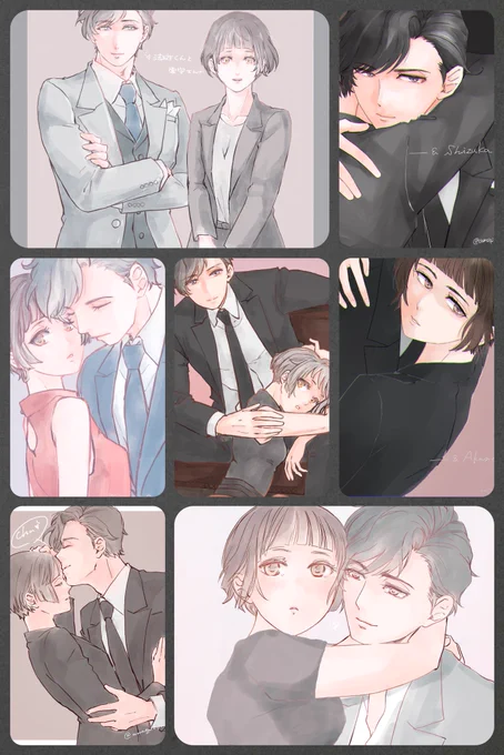 #今月かいた絵を晒そう 
イベントも終わったので沢山描いた〜!!!
本も作れて記念の月になりました!ありがとうございました! 