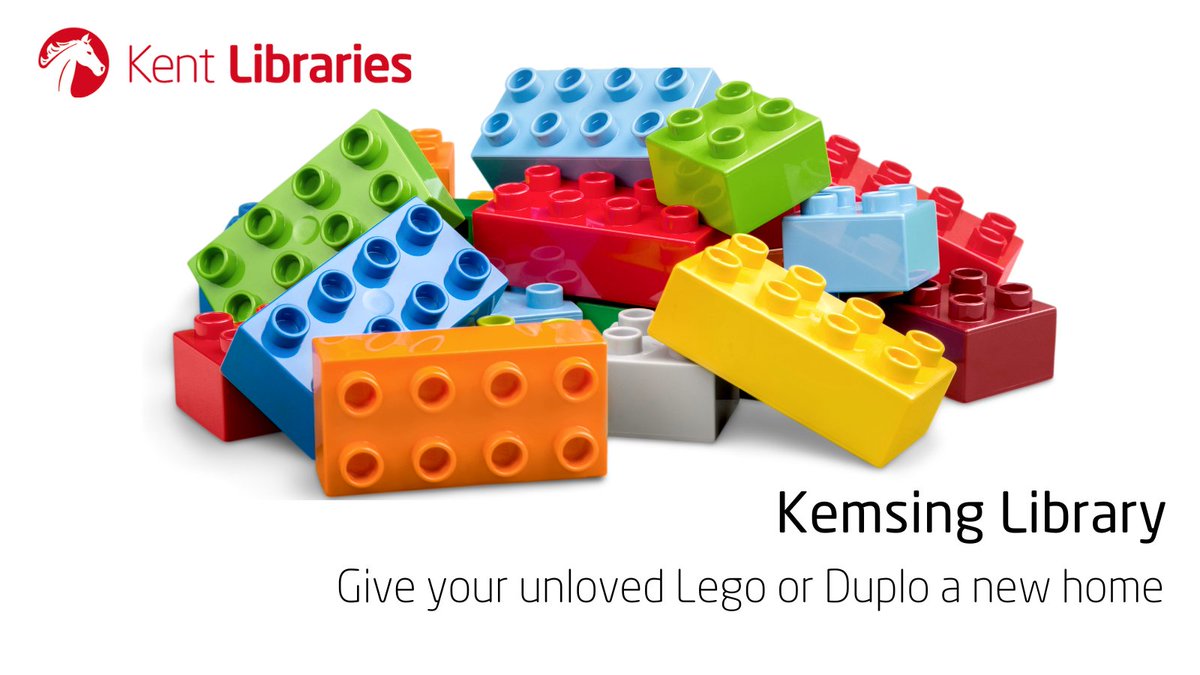 kentlibraries's tweet image. #Kemsing Library is hoping to start a #Lego Club!
If you have any unloved Lego or Duplo lying around the house, we'd love to give it a new home. 
For more information, contact Kemsing Library:
☎️ 03000 41 31 31
bit.ly/KemsingLibrary…

#LegoClub