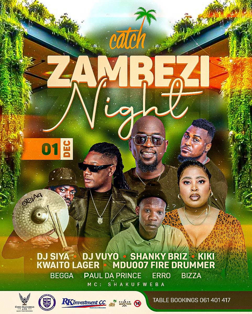 Kikiii________'s tweet photo. #KMTwitter esi tukaya kapa??? 😆
*The Return of ZAMBEZI NIGHT*
Before we officially open DEZEMBA in Katima Mulilo, 🔥🔥 
my uncle @siyayadjsiya &amp; @Djvuyo2 said let’s go catch some Zambezi Breams at The Catch... 😆😆 https://t.co/3Hnq8P4fUS