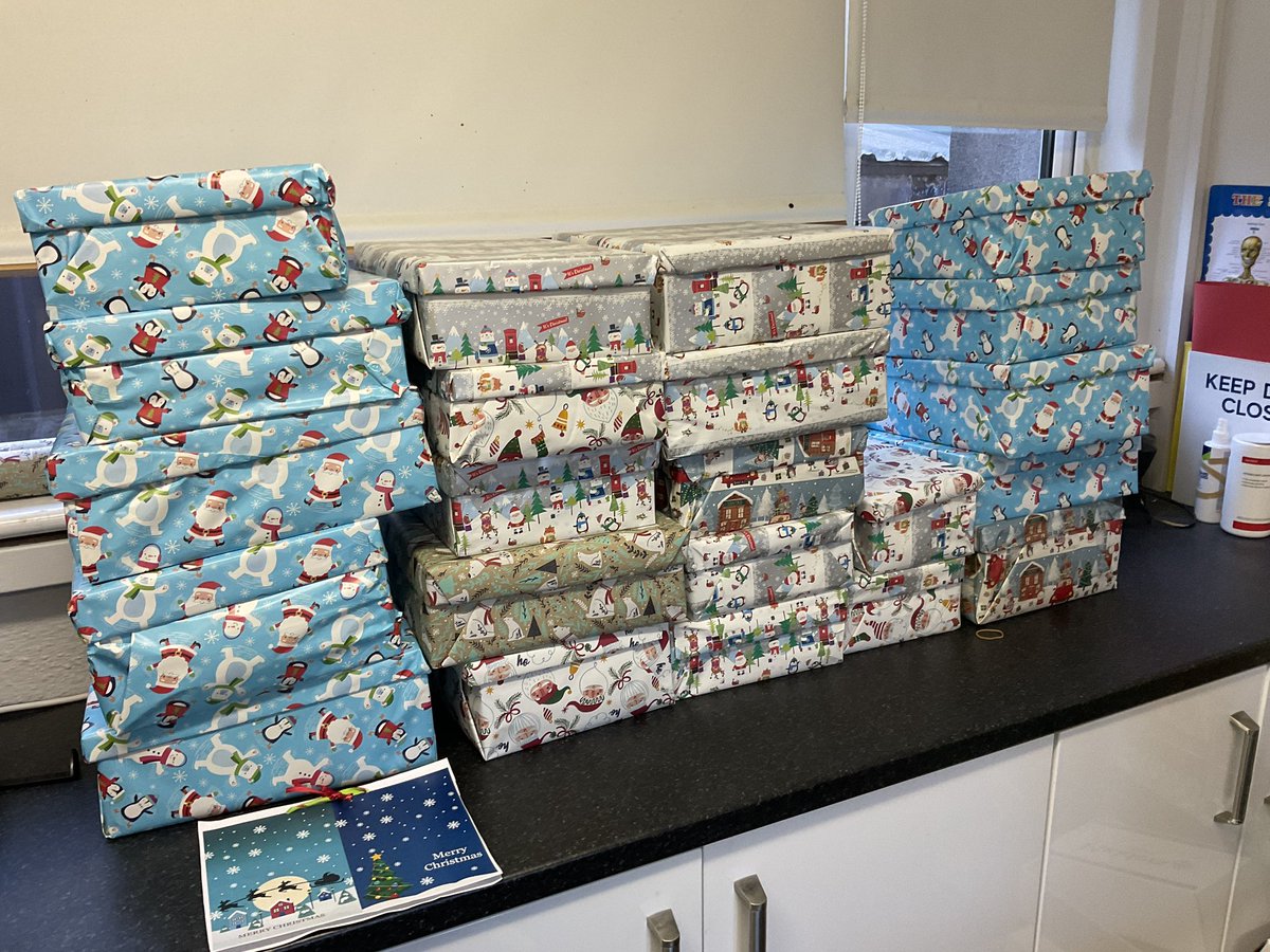 Big preparation day ahead for our Shoebox gifts to bring a bit of joy for children in @TempleStreetHos for this festive period. @ddletb @ddletbYR @SOLASFET @NAYCEXEC @ESF_Ireland