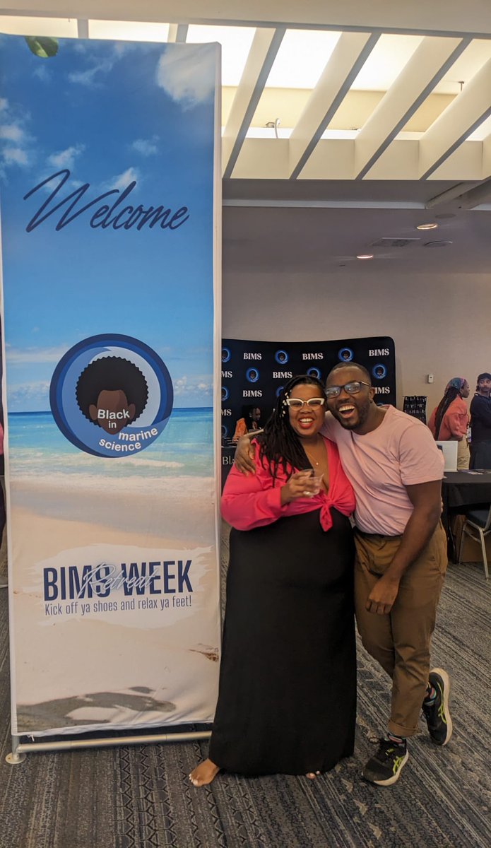 I finally met Dr Craig <a href="/pokubakes/">Dr Craig Poku</a> in person! Craig was the first person to introduce me to #BlackIn when he invited me to co organize and lead curate in #BlackInGeoscienceWeek back in 2020. That's where I met the founder of #BIMSWeek, <a href="/curly_scientist/">Dr. T is for Trouble, Good Trouble</a>. Creating MAGIC together!