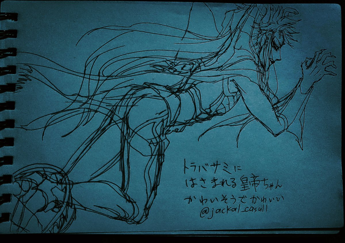 #今月描いた絵を晒そう
トラバサミに挟まれてほしい推しNo.1 パラメキア皇帝 