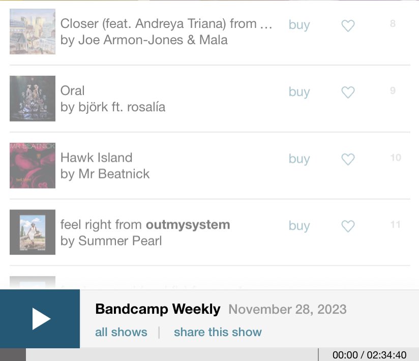 joeArmonJones's tweet image. Big love to the people at @Bandcamp for adding “Closer” to the bandcamp weekly show!

Full versions EP drops tomorrow 👁🌿☕️👁🌿☕️👁
