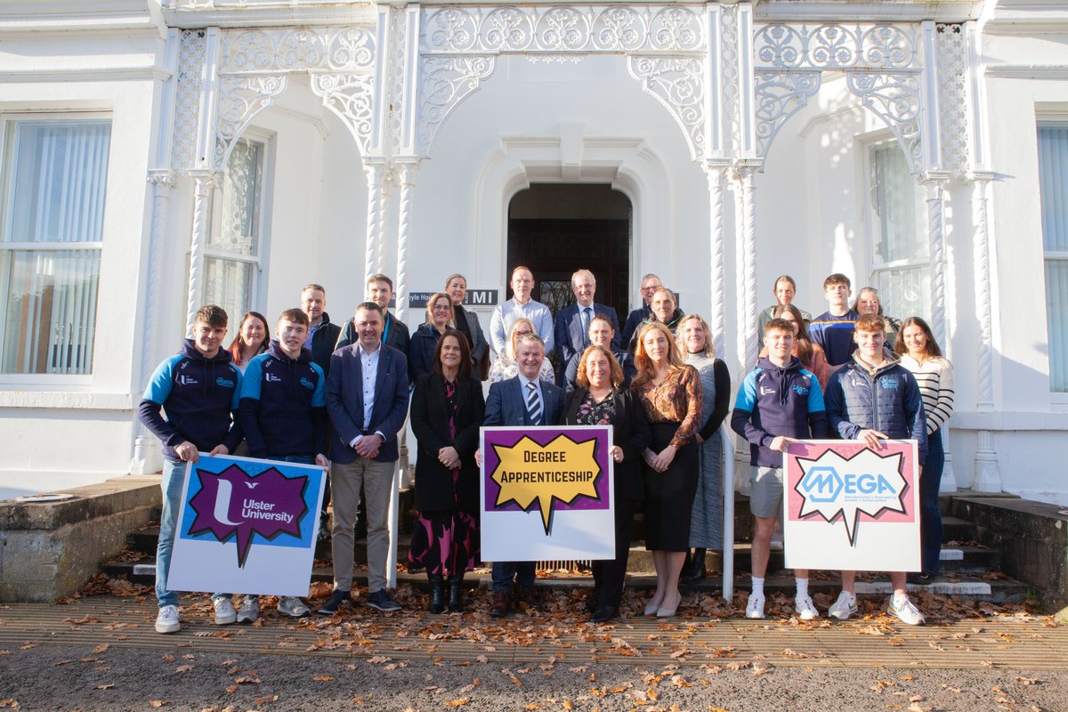 UUBusinessMagee's tweet photo. An exciting morning at the launch of our Accounting and Finance Degree Apprenticeship in conjunction with MEGA👨💼
To find out more on how to elevate your career in a course where theory meets practice for unparalleled professional growth,
visit https://t.co/QB8S9P8jQo
#ChooseUU https://t.co/xa6z5v8oN0