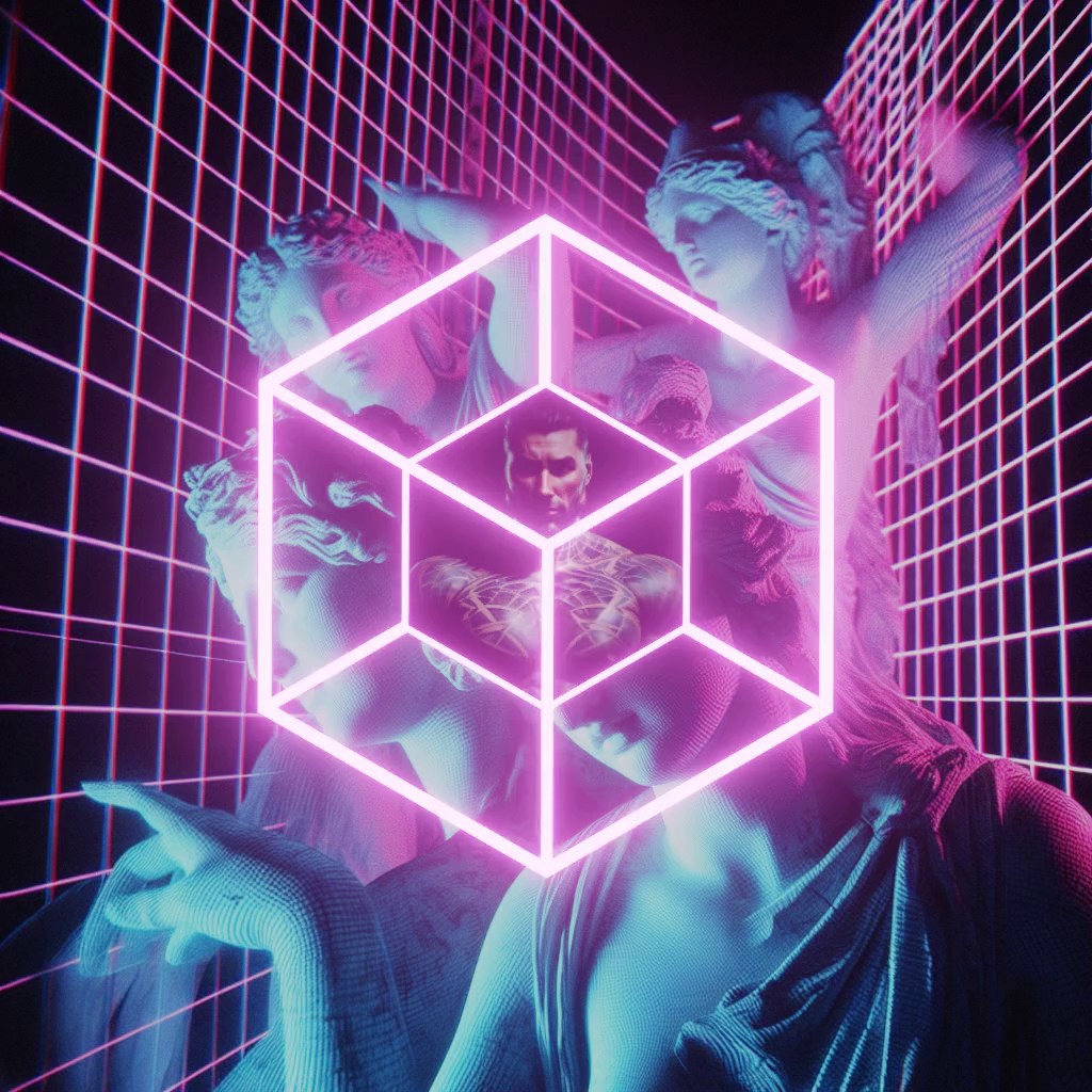 nftdesignawards's tweet photo. An Honorable Mention goes to the "Genesis of Worlds" Collection by @ChadversePro for his exploration of the interplay between chaos and order, creating a visually captivating dance of elements.

"Cubes feature unique designs that blend vaporwave and glitch art elements"

#nftart https://t.co/02Us3vVrhh