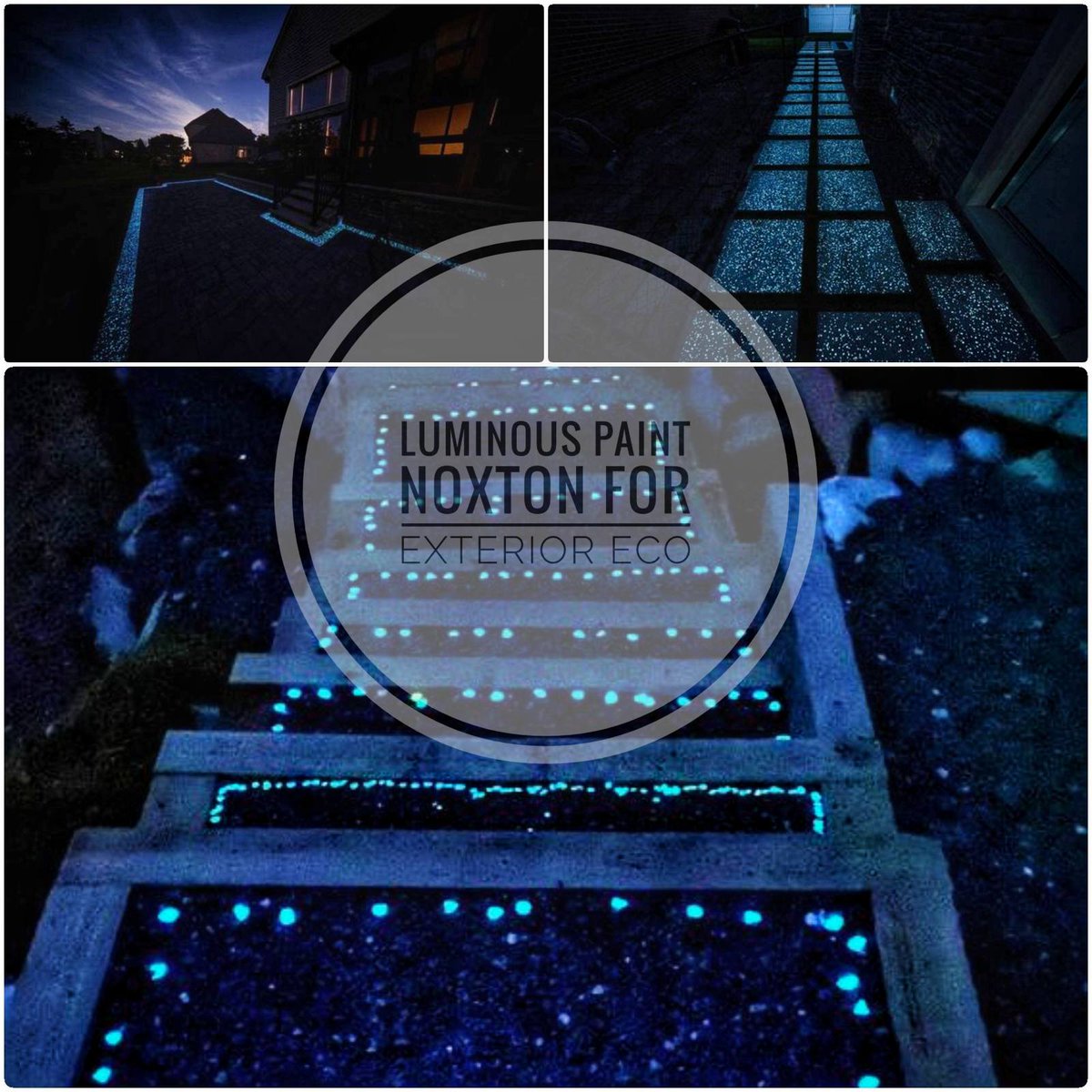 NoxtonWorld's tweet photo. Illuminate the territory with Noxton Exterior Eco luminous paint for concrete and asphalt! The paint is charged by light in any weather and glows by itself due to the accumulation of light for up to 8-10 hours - https://t.co/6uLDMbH0sH https://t.co/IUPin2zzfL