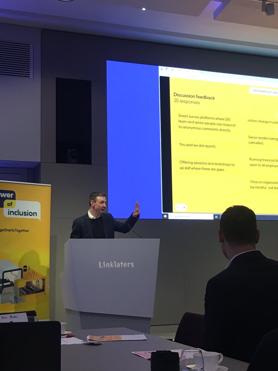 Our #POWEROFINCLUSION event gets to the round table discussion phase led by <a href="/dan_robertson1/">Dan Robertson</a>. We talk networks, collaboration, financial literacy, regulatory requirements and allies as pathways to creating more #INCLUSIVE workplaces. 

#CHANGESTARTSTOGETHER
