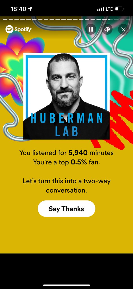 Top 0.5% 🙌🏻🙌🏻🙌🏻 <a href="/hubermanlab/">Andrew D. Huberman, Ph.D.</a> thanks for bringing science to me