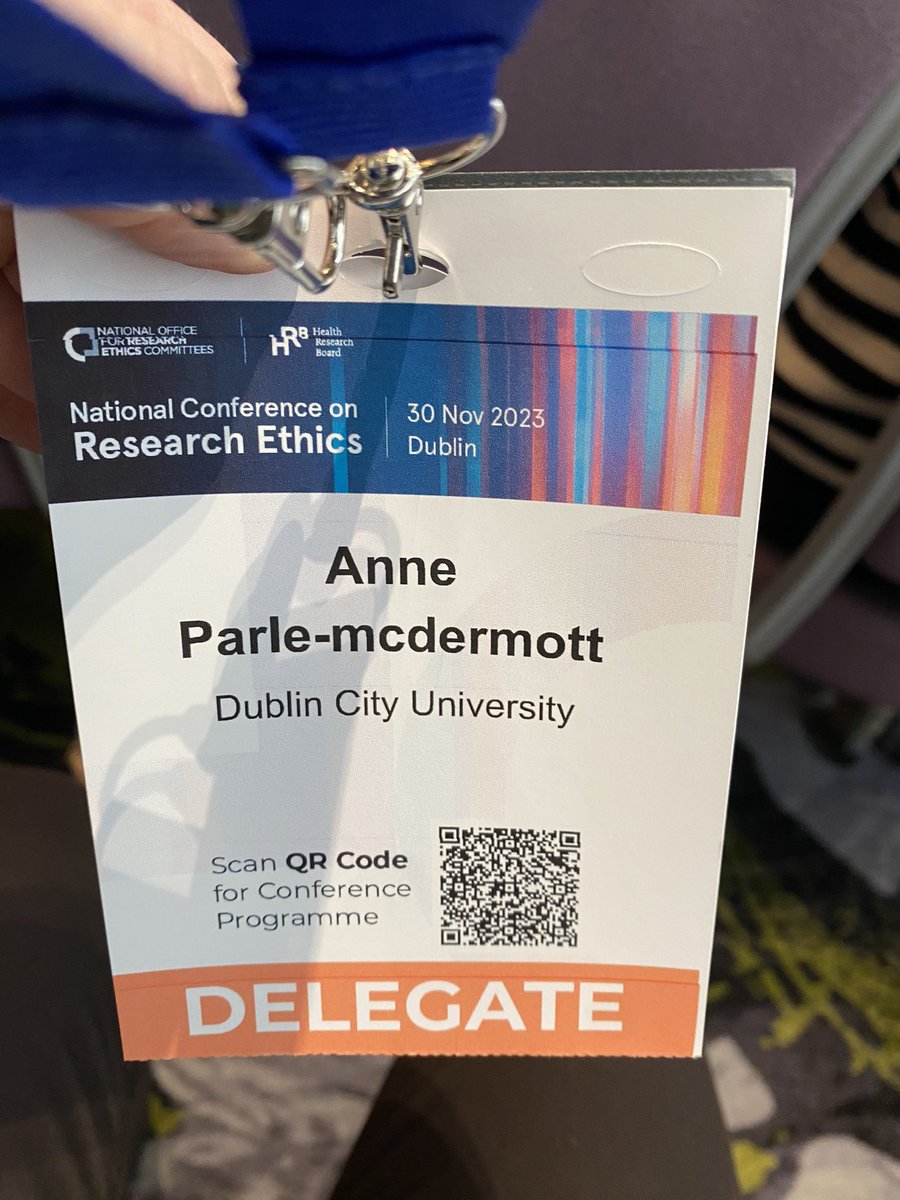 And we’re off! A great day of talks and discussions at the National Conference on Research Ethics!! @NREC_Office @DcuBiotech @DCUFSH @DCU_Research @APMCDLab