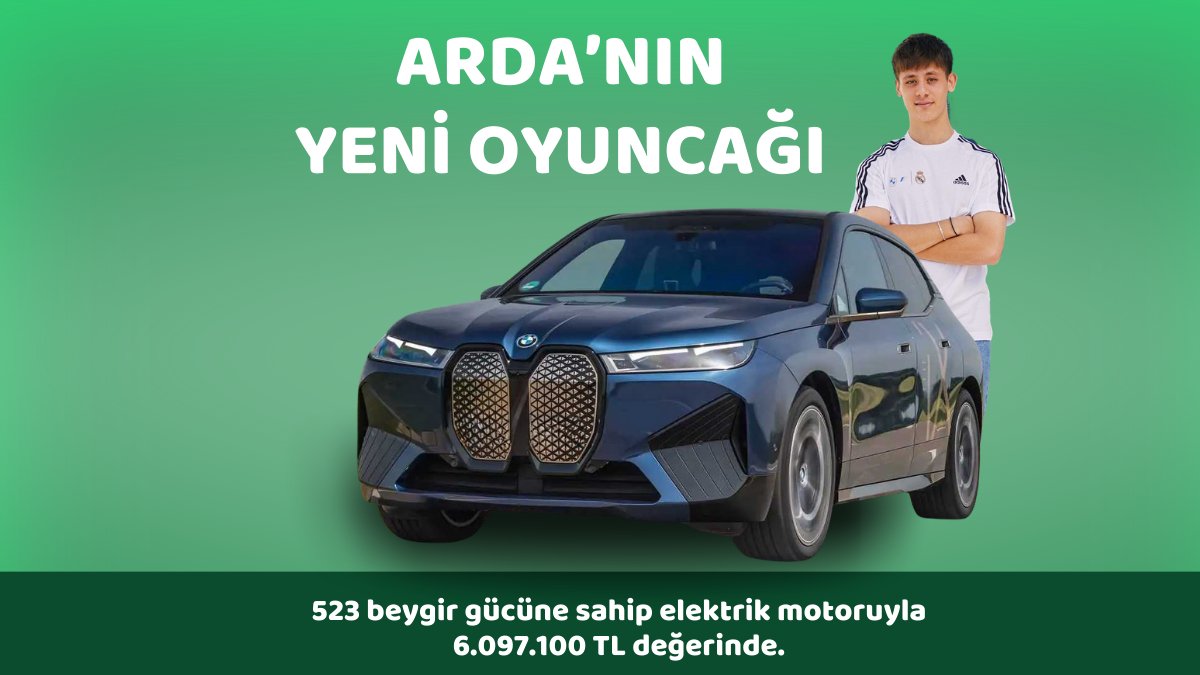 ecarapptr's tweet photo. ⚽️Arda Güler
🚗xDrive 50
🫰6.097.100 TL
🐎523 BG
#ardaguler #xdrive50 #BMW #ElectricCar https://t.co/W6eE4pxdcK