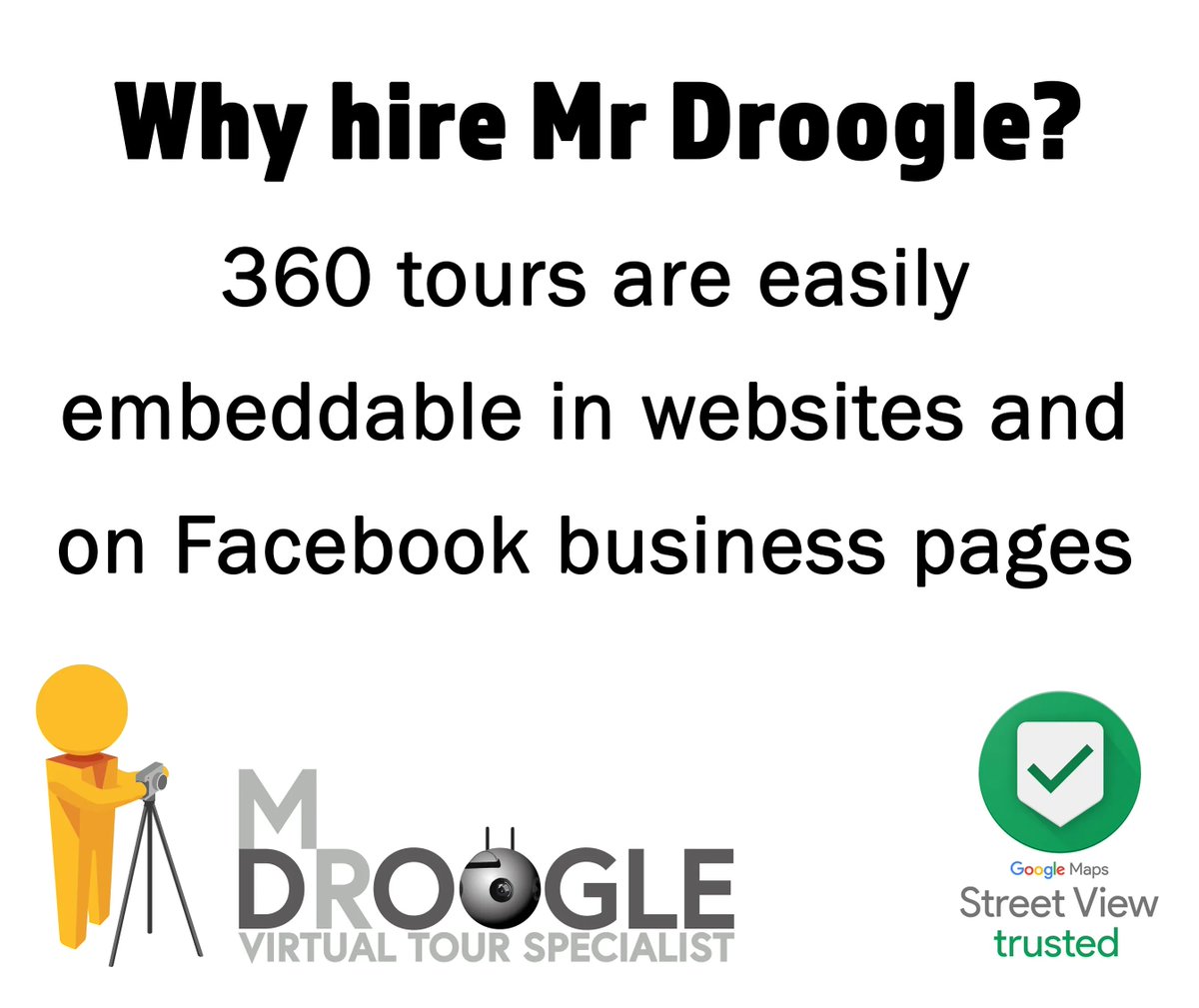 MrDroogle's tweet photo. Why hire Mr Droogle? 

#mrdroogle #mrdrewphotography #360photography #360tours #googlestreetview #Matterport #photographer #360 #photography #marketing #advertising #businessowner #digitalmarketing #business https://t.co/tJbe9TSkbF