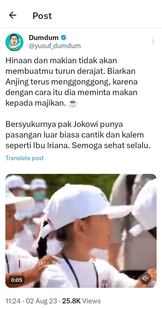 Tolonglah tidak perlu sampai sebegininya mas <a href="/yusuf_dumdum/">Dumdum</a>. Perbedaan politik tidak harus sampai menggunjingkan masalah rumah tangga beliau.