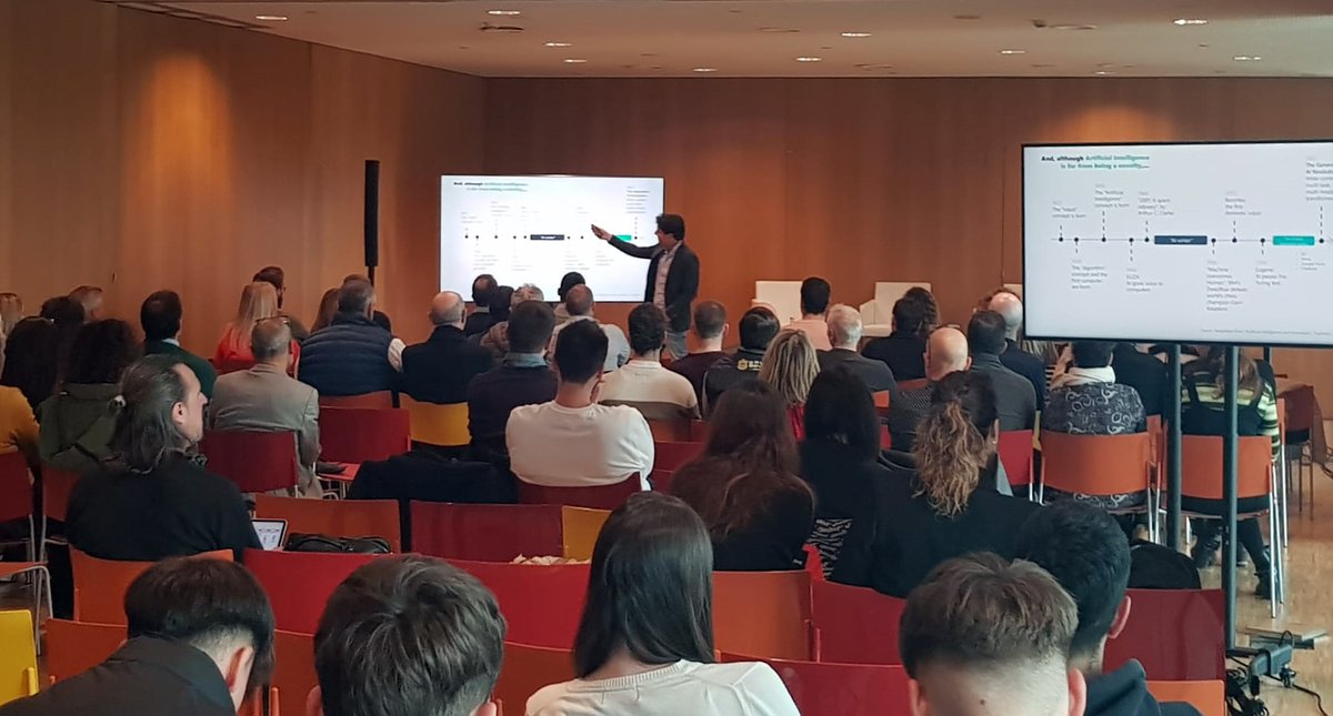 🔛 Avantatges i límits de la IA aplicada a l’empresa, del cicle de Jornades Empresarials organitzat per la Regidoria de Promoció de la Ciutat. Amb:
-<a href="/jesushijas/">Jesus Hijas</a>, top voice Linkedin
-Sandra Arcos, consultora experta en IA i innovació
-i <a href="/miquelmora/">Miquel A Mora</a>, CEO AtheneaEDU
<a href="/lallotjalleida/">La Llotja de Lleida</a>