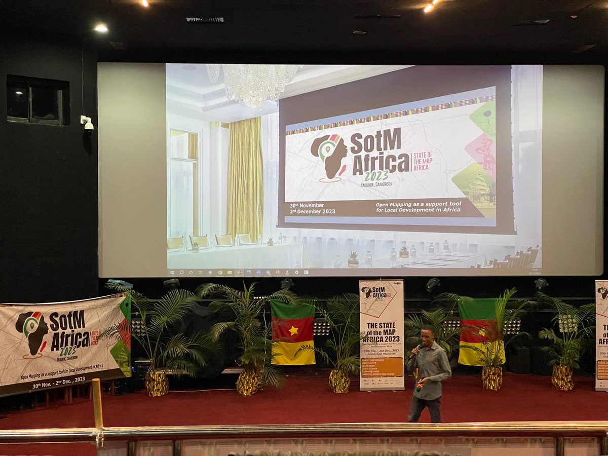 zoubinnaba's tweet photo. Beginning of the #SOTMAFRICA2023 on Yaoundé #OSMAfrica,cc 
@EmmanuelKOUROU2 @anebophil https://t.co/6gzvPtSD4C