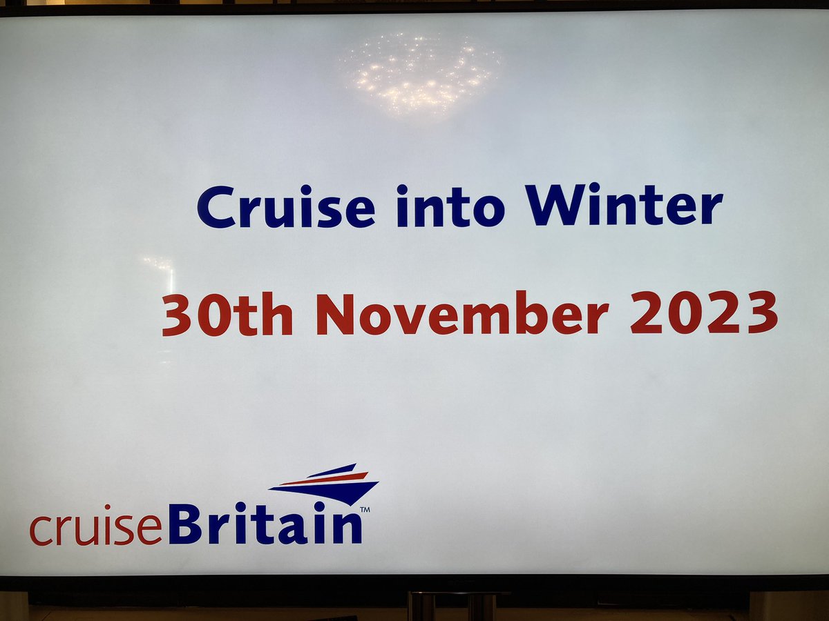 Lovely day here in London. Cold and crisp. All set for today’s stellar cruise event. 🙏 to principal sponsors @SolentStevedore @smscruises @london_cruise Denholm Port Services.