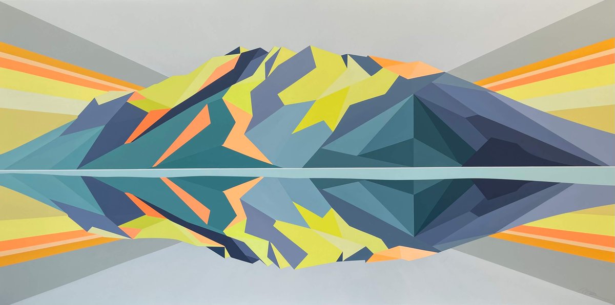 WomensArtForAll's tweet photo. Nina Lee #Ruiter (@NinaRuiter) •Lake Minnewanka• #WomensArt #ArtByWomen #WomenArtists https://t.co/eOJHZIhvvE