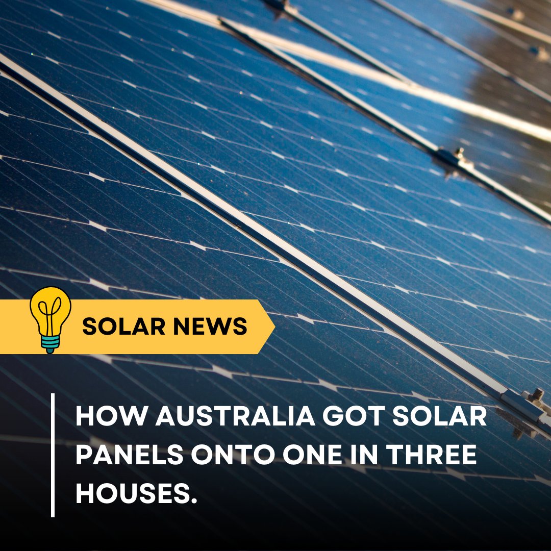 Breaking News: 1 in 3 Australian homes are now powered by solar! 🏡

Australia's hot climate has played a massive role in this green revolution. 🌏

Let's dive into the story.

Read the full article to learn more 👉theguardian.com/environment/20…

#SolarNews #WorldNews #News