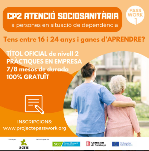passworkbcn's tweet photo. Encara queden places disponibles a diferents formacions que realitzem a PASSWORK
CP ATENCIÓ SOCIOSANITÀRI
CP CLIMATITZACIÓ I FONTANERIA
CP PERRUQUERIA
CP CARROSERIA
FORMACIÓ TÈCNICA EN PNEUMÀTICS
FORMACIÓ DE LOGÍSTICA DE MAGATZEM
#passwork #fundacionadsis #aprender #formación https://t.co/22D6ADanZ8