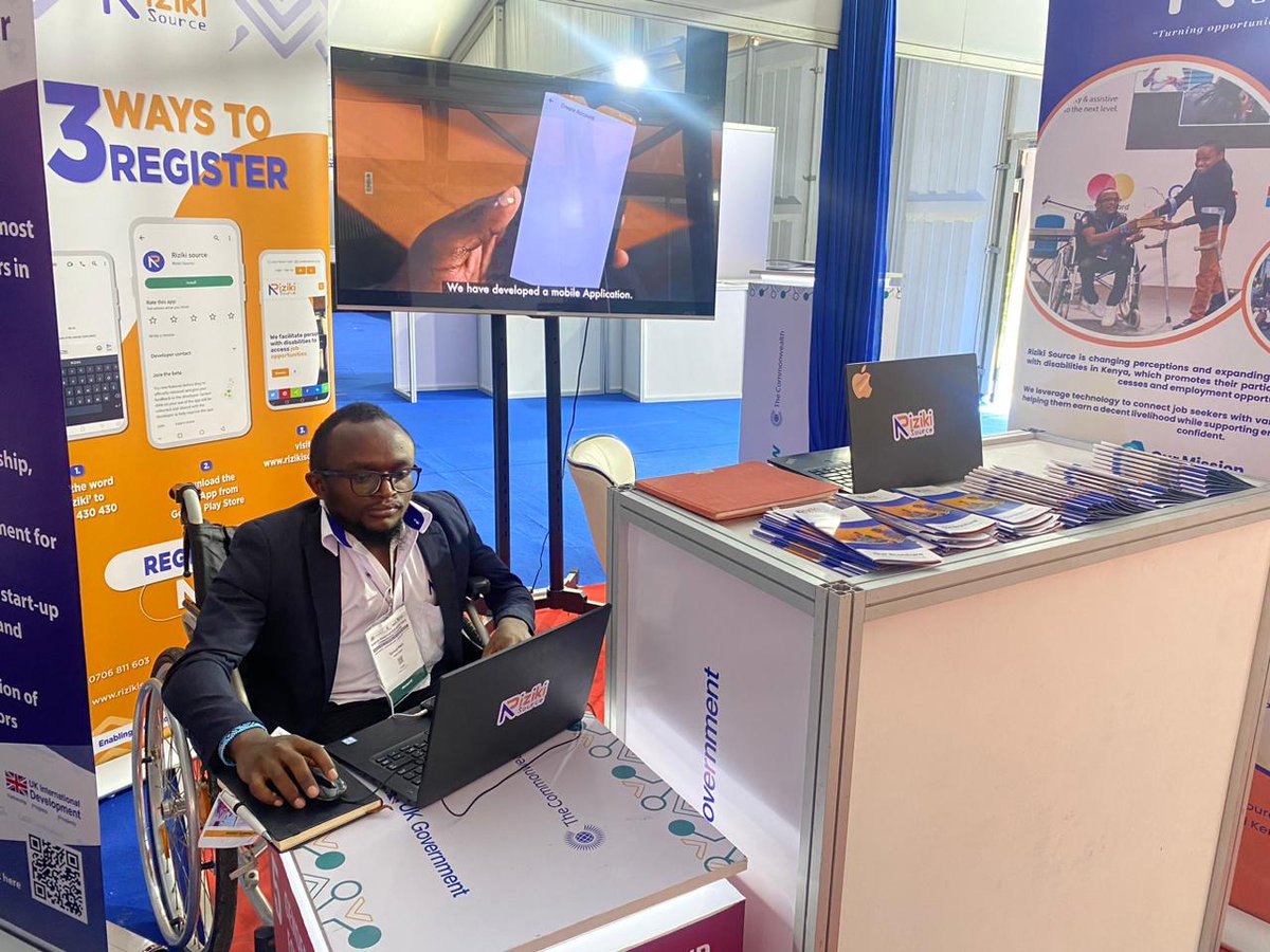 RizikiSource's tweet image. Join us at the @KenyaInnovWeek  !Swing by our booth, and learn about our platform that bridges the gap between Persons with disabilities and employment.
#KIW2023CommonwealthEdition