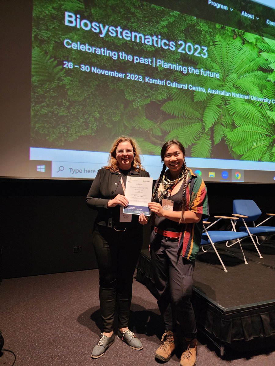 Pensoft (@pensoft) on Twitter photo ☺️ Honoured to join this year's joint #conference of the Australian #Biological Resources Study <a href="/DCCEEW/">DCCEEW</a>, <a href="/ASBS_botany/">Australasian Systematic Botany Society (ASBS)</a>, <a href="/SASBiologists/">Society of Australian Systematic Biologists</a> & <a href="/ausmycsoc/">Australasian Mycological Society</a> to recognise the #scientific work of these three bright young #scientists!🙌
#Biosystematics2023 <a href="/biosyst2023/">Biosystematics 2023</a> <a href="/ANU_Research/">Research at ANU</a> <a href="/PutterT/">PutterT</a> ☺️ Honoured to join this year's joint #conference of the Australian #Biological Resources Study <a href="/DCCEEW/">DCCEEW</a>, <a href="/ASBS_botany/">Australasian Systematic Botany Society (ASBS)</a>, <a href="/SASBiologists/">Society of Australian Systematic Biologists</a> & <a href="/ausmycsoc/">Australasian Mycological Society</a> to recognise the #scientific work of these three bright young #scientists!🙌
#Biosystematics2023 <a href="/biosyst2023/">Biosystematics 2023</a> <a href="/ANU_Research/">Research at ANU</a> <a href="/PutterT/">PutterT</a>