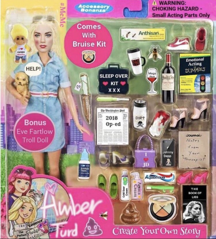 If you think her puns are funny, you should watch her 7hr deposition. 
It’s hilarious.
#AmberHeardIsAnAbuser
#AmberHeardIsFinished