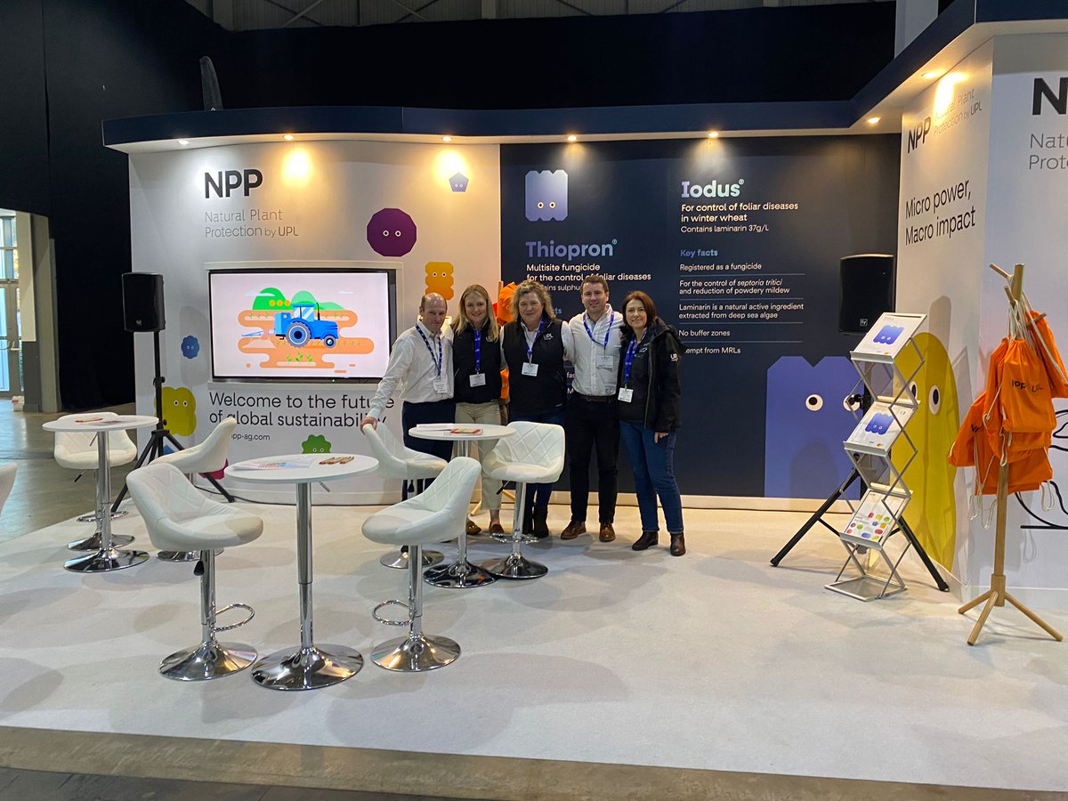 UPLCorp_UK's tweet photo. Day 2 of @CropTecShow, are you ready?! Our team are! 

With talks on Bioinsecticides, sustainability and carbon farming at 11:00 and 14:45, pop down to The Smart Farming Hub! Don't miss out! 😀 

#UPL #NPP #croptec https://t.co/v36gxylFXg