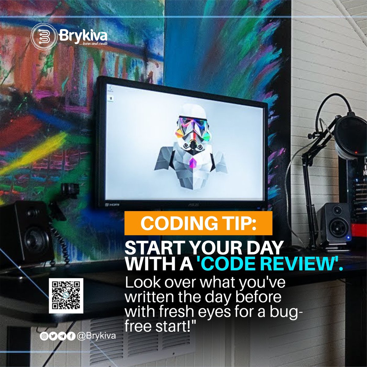 kivahub1's tweet image. Kickstart your coding day with a code review. 

Revisit your previous work with fresh eyes to catch bugs and ensure a smooth coding session.

Incorporate this coding tip into your daily routine for enhanced productivity.

#brykiva #codingtips #bugfreecode #productivityboost