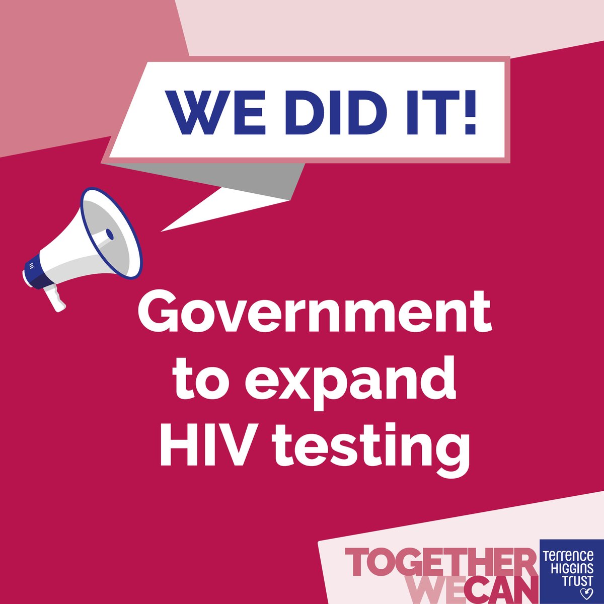 We did it!

The Government will expand opt-out HIV testing to 46 more hospitals across England – millions more people will now be tested for HIV when they go to A&amp;E.

Alongside our incredible partners and supporters, we campaigned hard for this and won.

Here’s how we did it.