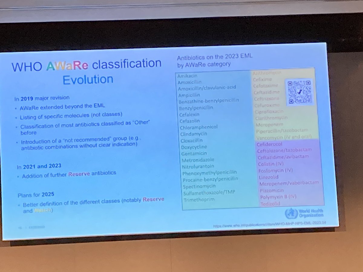 NHS NE&Yorks AMR - Philip HOWARD OBE (@antibioticleeds) on Twitter photo @BeneHuttner talking about <a href="/WHO/">World Health Organization (WHO)</a> #AWaRe categories at <a href="/BSACandJAC/">BSAC</a> #Infection2023 1/5 <a href="/UKCPAPIN/">UKCPA Infection Committee</a> @biainfection <a href="/DrDianeAshiru/">Diane Ashiru, PhD</a> <a href="/DrKieranHand/">Kieran Hand PhD</a> @BeneHuttner talking about <a href="/WHO/">World Health Organization (WHO)</a> #AWaRe categories at <a href="/BSACandJAC/">BSAC</a> #Infection2023 1/5 <a href="/UKCPAPIN/">UKCPA Infection Committee</a> @biainfection <a href="/DrDianeAshiru/">Diane Ashiru, PhD</a> <a href="/DrKieranHand/">Kieran Hand PhD</a>