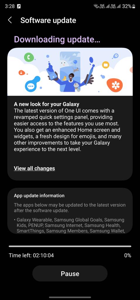 chetandarge's tweet photo. One UI 6.0 released for S22 Ultra non beta users in India. 
@SamMobiles 

#OneUI6 #GalaxyS22Ultra #OneUI https://t.co/VZhLyFj2nb